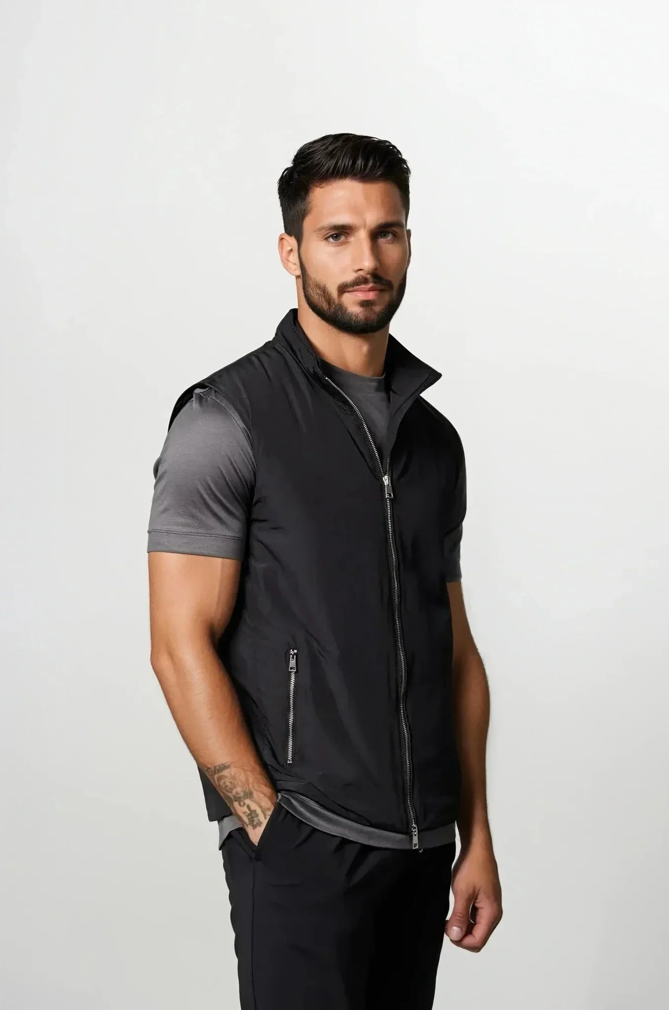 Zip-Up Sleeveless Bodywarmer